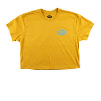 CLASSIC ENCINITAS Womens Crop Tee - Gold